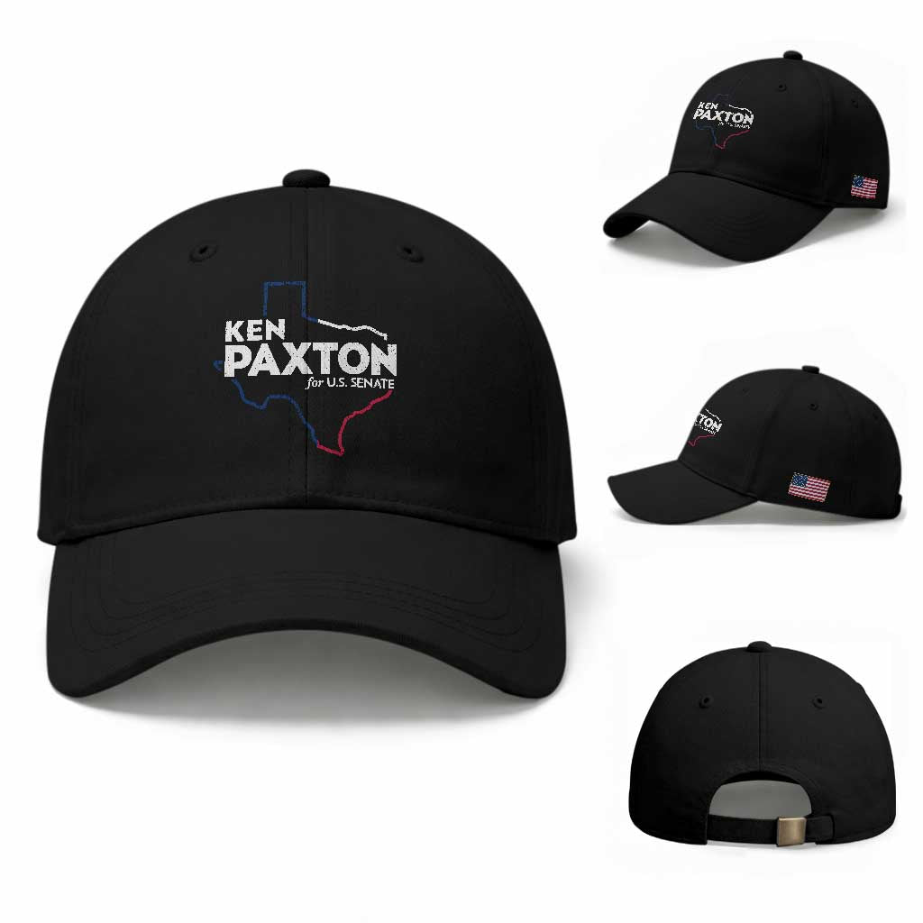 Ken Paxton for US Senate Baseball Cap Texas Senate Race 2026 TS11 Baseball Cap Universal Fit Black Print Your Wear