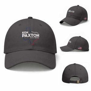 Ken Paxton for US Senate Baseball Cap Texas Senate Race 2026 TS11 Baseball Cap Universal Fit Dark Gray Print Your Wear
