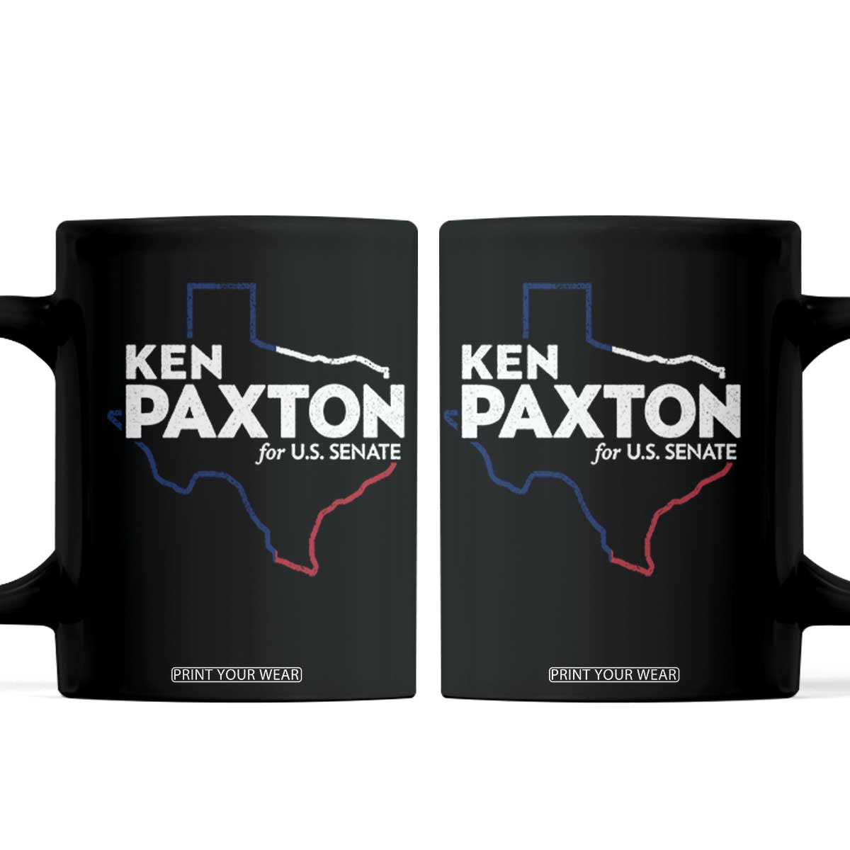 Ken Paxton for US Senate Coffee Mug Texas Senate Race 2026 TS11 Black Print Your Wear