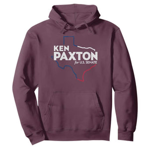 Ken Paxton for US Senate Hoodie Texas Senate Race 2026 TS11 Maroon Print Your Wear
