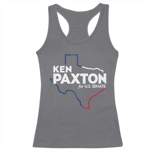 Ken Paxton for US Senate Racerback Tank Top Texas Senate Race 2026 TS11 Charcoal Print Your Wear