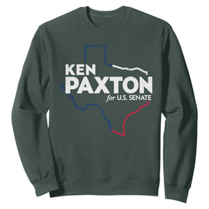 Ken Paxton for US Senate Sweatshirt Texas Senate Race 2026 TS11 Dark Forest Green Print Your Wear