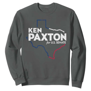 Ken Paxton for US Senate Sweatshirt Texas Senate Race 2026 TS11 Dark Heather Print Your Wear