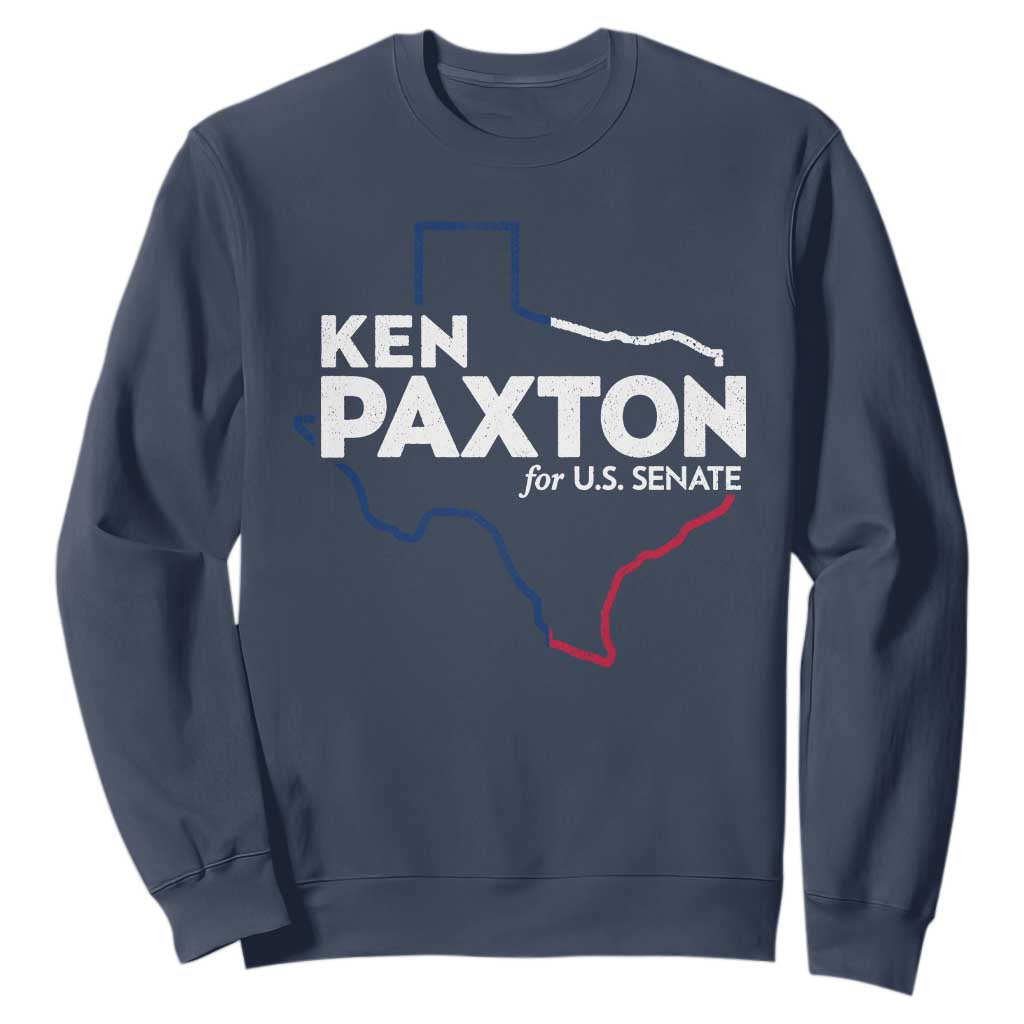 Ken Paxton for US Senate Sweatshirt Texas Senate Race 2026 TS11 Navy Print Your Wear