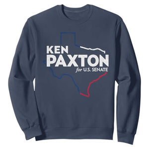 Ken Paxton for US Senate Sweatshirt Texas Senate Race 2026 TS11 Navy Print Your Wear