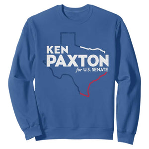 Ken Paxton for US Senate Sweatshirt Texas Senate Race 2026 TS11 Royal Blue Print Your Wear