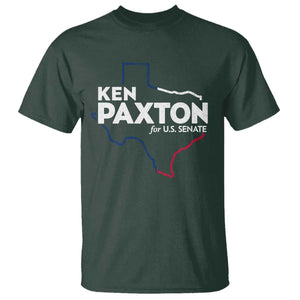 Ken Paxton for US Senate T Shirt Texas Senate Race 2026 TS11 Dark Forest Green Print Your Wear