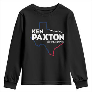 Ken Paxton for US Senate Youth Sweatshirt Texas Senate Race 2026 TS11 Black Print Your Wear
