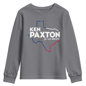 Ken Paxton for US Senate Youth Sweatshirt Texas Senate Race 2026 TS11 Charcoal Print Your Wear
