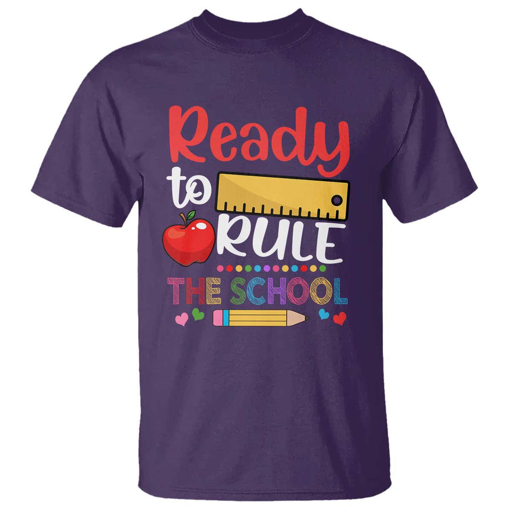 Ready To Rule The School T Shirt First Day Of School Ruler TS11 Purple Print Your Wear