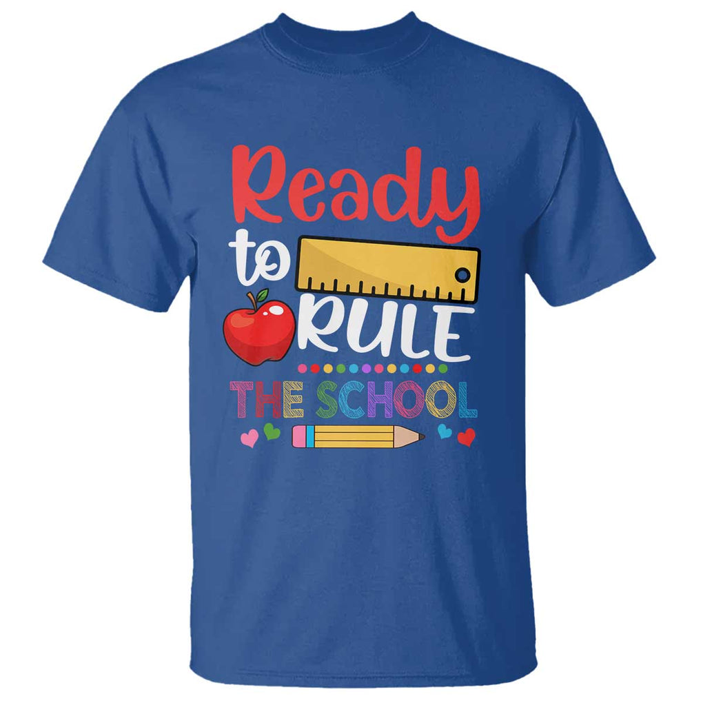 Ready To Rule The School T Shirt First Day Of School Ruler TS11 Royal Blue Print Your Wear