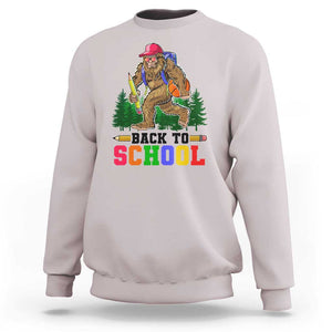 Funny Back To School Bigfoot Sweatshirt Backpack Pencil Basketball TS11 Ice Gray Print Your Wear