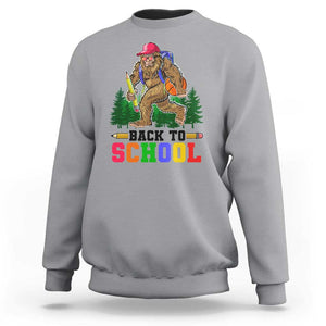 Funny Back To School Bigfoot Sweatshirt Backpack Pencil Basketball TS11 Sport Gray Print Your Wear