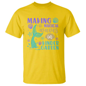 Making Magical Waves In Kindergarten T Shirt Mythical Mermaid Seashell Starfish TS11 Daisy Print Your Wear