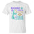 Making Magical Waves In Kindergarten T Shirt Mythical Mermaid Seashell Starfish TS11 White Print Your Wear