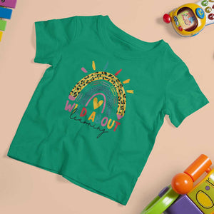 Back To School T Shirt For Kid Wild About Learning Leopard Rainbow TS11 Irish Green Print Your Wear