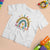 Back To School T Shirt For Kid Wild About Learning Leopard Rainbow TS11 White Print Your Wear