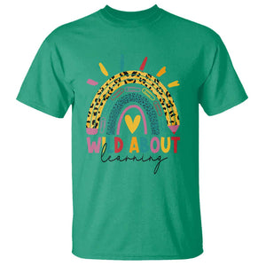 Back To School T Shirt Wild About Learning Leopard Rainbow TS11 Irish Green Print Your Wear