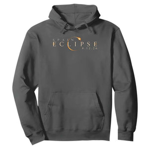 Spain Solar Eclipse 2026 Hoodie August 12 2026 Total Eclipse TS11 Dark Heather Print Your Wear