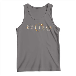 Spain Solar Eclipse 2026 Tank Top August 12 2026 Total Eclipse TS11 Deep Heather Print Your Wear