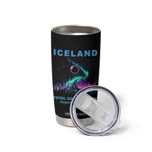 Iceland Total Solar Eclipse 2026 Tumbler Cup August 12 Eclipse Totality Chaser Aurora Northern Lights TS11 Print Your Wear