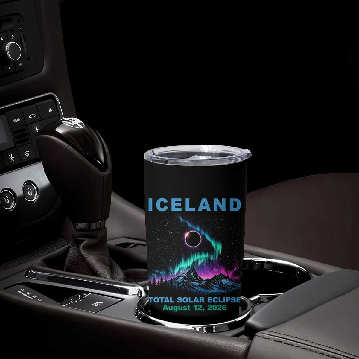 Iceland Total Solar Eclipse 2026 Tumbler Cup August 12 Eclipse Totality Chaser Aurora Northern Lights TS11 Print Your Wear