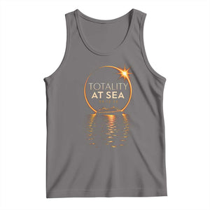 Total Solar Eclipse At Sea 2026 Tank Top Totality Eclipse Cruise TS11 Deep Heather Print Your Wear
