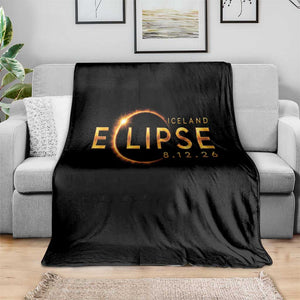 Iceland Eclipse 2026 Throw Blanket August 12 26 Solar Eclipse Totality TS11 Print Your Wear