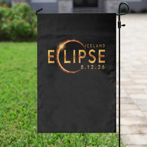 Iceland Eclipse 2026 Garden Flag August 12 26 Solar Eclipse Totality TS11 Print Your Wear