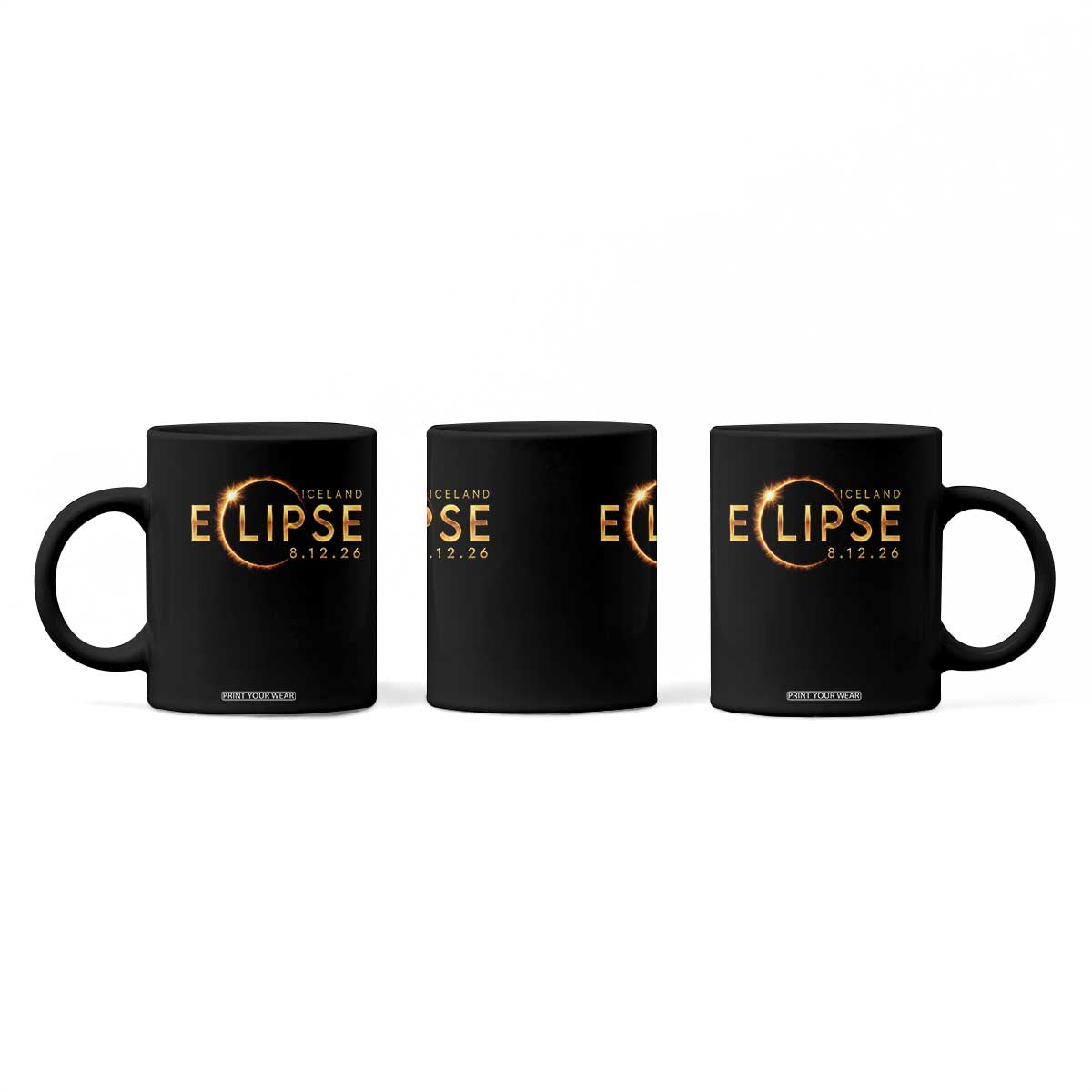 Iceland Eclipse 2026 Coffee Mug August 12 26 Solar Eclipse Totality TS11 Print Your Wear