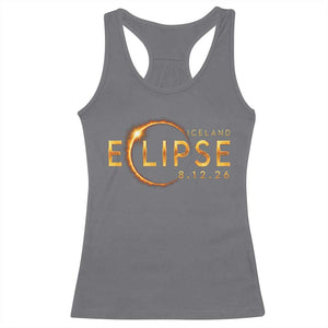 Iceland Eclipse 2026 Racerback Tank Top August 12 26 Solar Eclipse Totality TS11 Charcoal Print Your Wear