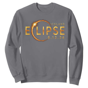 Iceland Eclipse 2026 Sweatshirt August 12 26 Solar Eclipse Totality TS11 Charcoal Print Your Wear