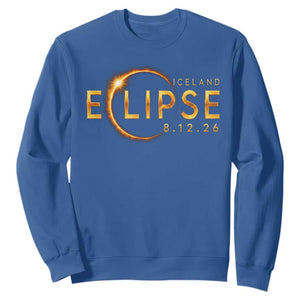 Iceland Eclipse 2026 Sweatshirt August 12 26 Solar Eclipse Totality TS11 Royal Blue Print Your Wear