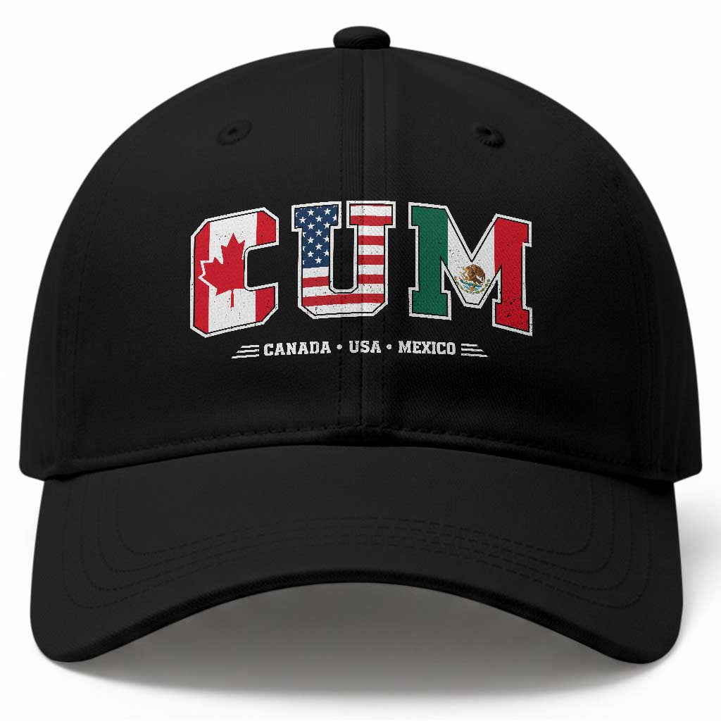 CUM Canada USA Mexico Patriotic Soccer Fans Baseball Cap TS11 Print Your Wear