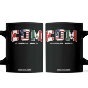 CUM Canada USA Mexico Patriotic Soccer Fans Coffee Mug TS11 Black Print Your Wear