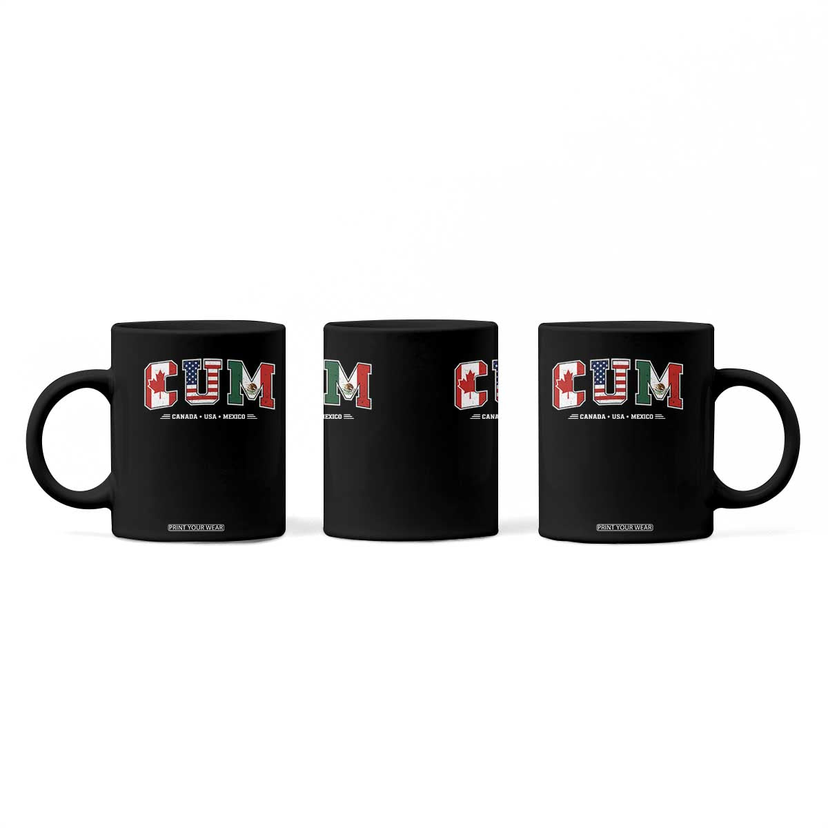 CUM Canada USA Mexico Patriotic Soccer Fans Coffee Mug TS11 Print Your Wear