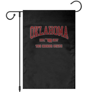 Oklahoma Sports Throwback Design Jersey Style Garden Flag TS11 Black Print Your Wear
