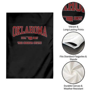 Oklahoma Sports Throwback Design Jersey Style Garden Flag TS11 Print Your Wear
