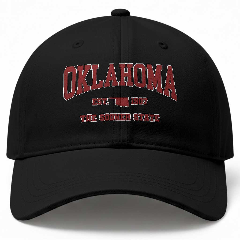 Oklahoma Sports Throwback Design Jersey Style Baseball Cap TS11 Print Your Wear