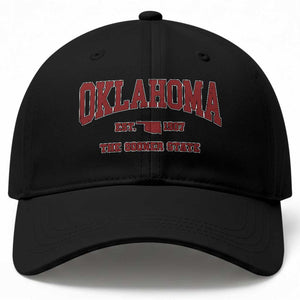 Oklahoma Sports Throwback Design Jersey Style Baseball Cap TS11 Print Your Wear