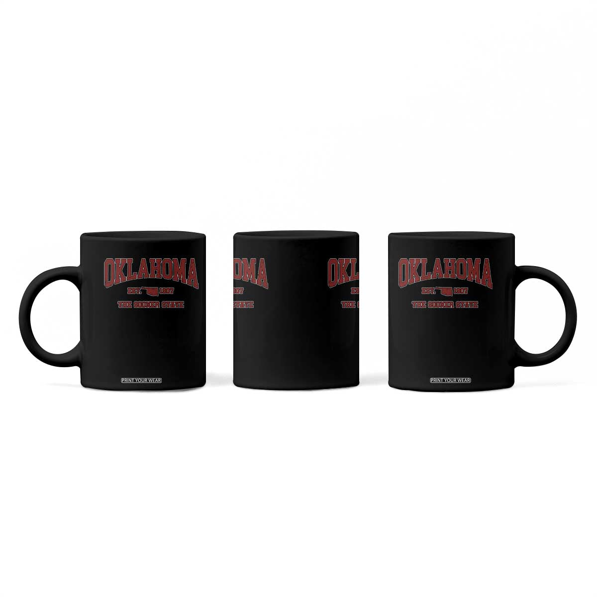 Oklahoma Sports Throwback Design Jersey Style Coffee Mug TS11 Print Your Wear