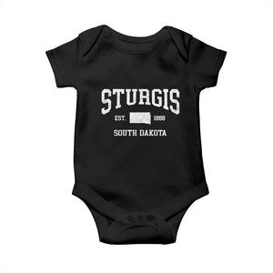 Sturgis South Dakota Est 1888 Baby Onesie Vintage SD State Map Pride TS11 Black Print Your Wear