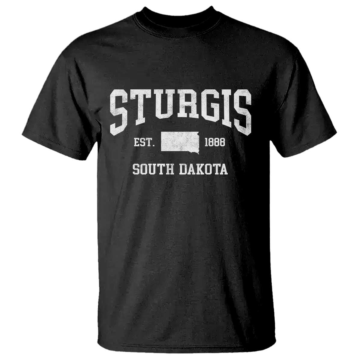 Sturgis South Dakota Est 1888 T Shirt Vintage SD State Map Pride TS11 Black Print Your Wear