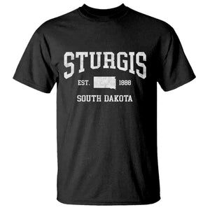 Sturgis South Dakota Est 1888 T Shirt Vintage SD State Map Pride TS11 Black Print Your Wear
