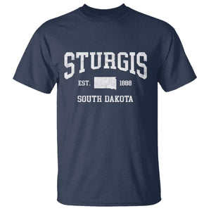 Sturgis South Dakota Est 1888 T Shirt Vintage SD State Map Pride TS11 Navy Print Your Wear