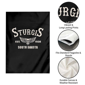 Sturgis South Dakota Est 1938 Motorcycle Biker Skull Garden Flag TS11 Print Your Wear