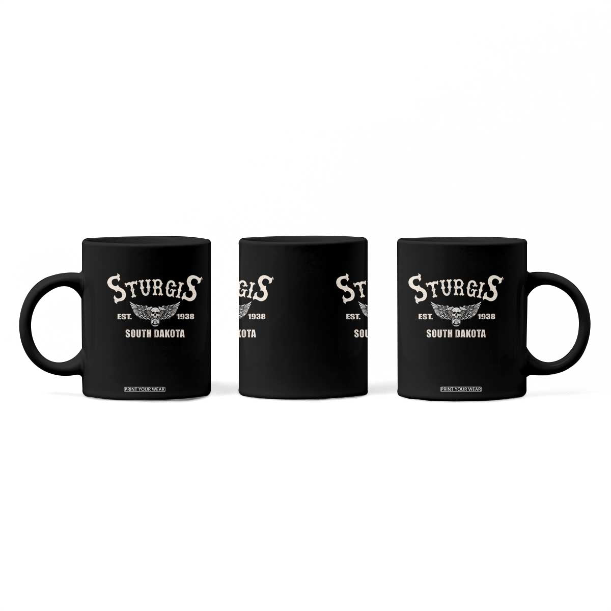 Sturgis South Dakota Est 1938 Motorcycle Biker Skull Coffee Mug TS11 Print Your Wear