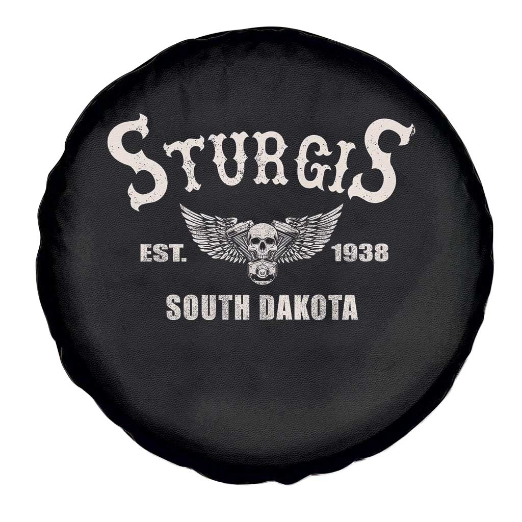 Sturgis South Dakota Est 1938 Motorcycle Biker Skull Spare Tire Cover TS11 Print Your Wear