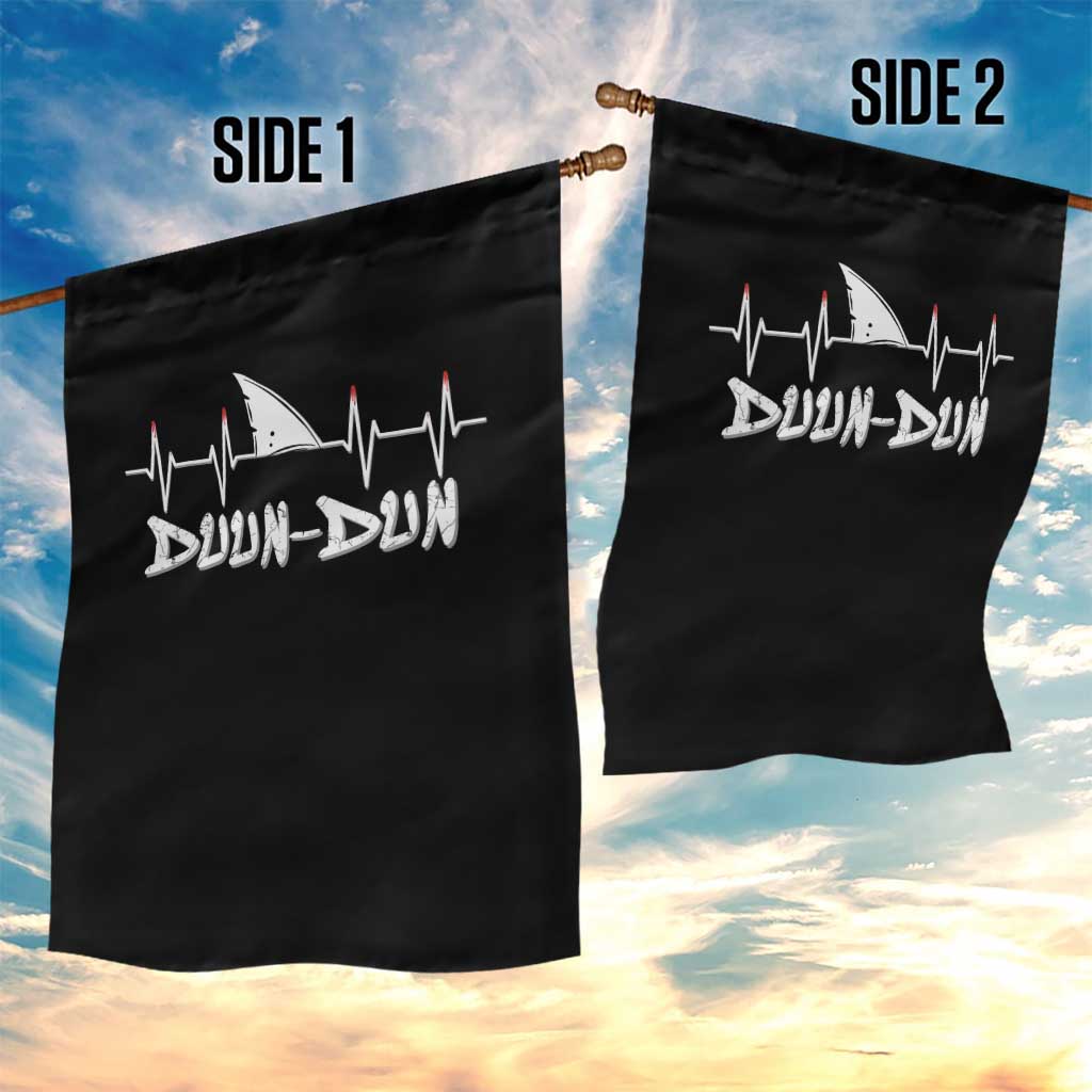 Funny Shark Heartbeat EKG Dunn Ocean Wildlife Garden Flag TS11 Print Your Wear