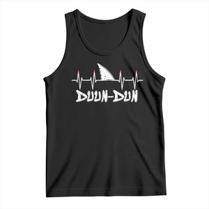 Funny Shark Heartbeat EKG Dunn Ocean Wildlife Tank Top TS11 Black Print Your Wear
